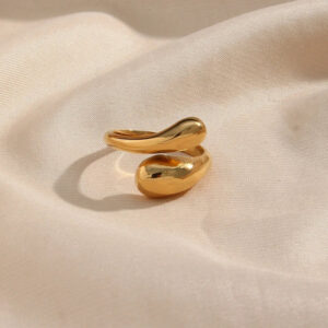 Molten Gold Statement Ring
