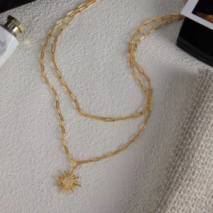 Radiant Sun Charm Necklace
